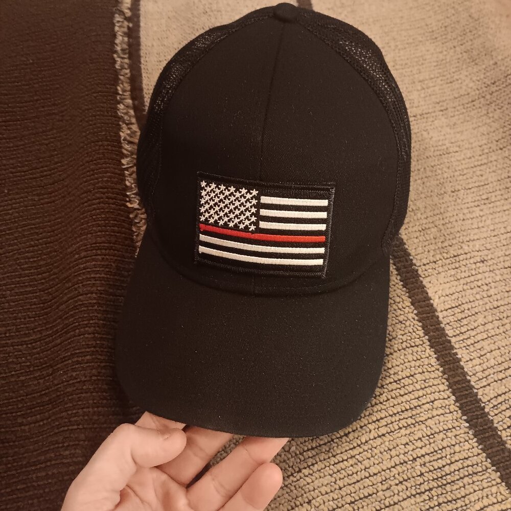 Firefighter flag hat